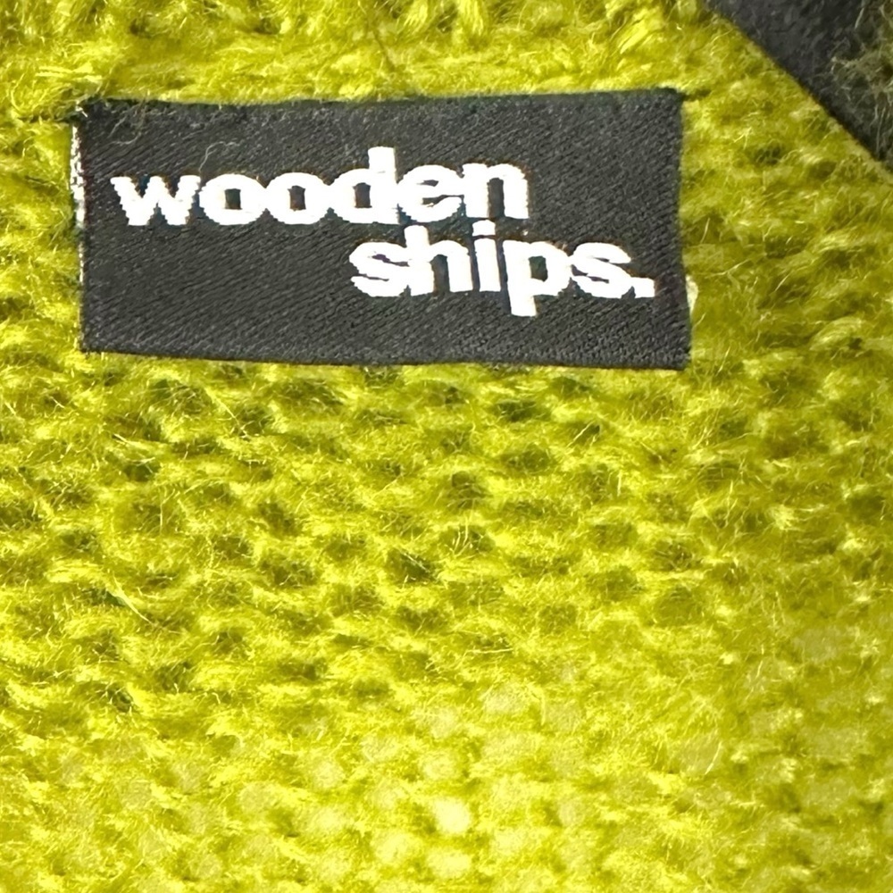 Wooden Ships Lightweight Wrap Cardigan in Fern Forest Green Size Medium Large - Picture 6 of 9
